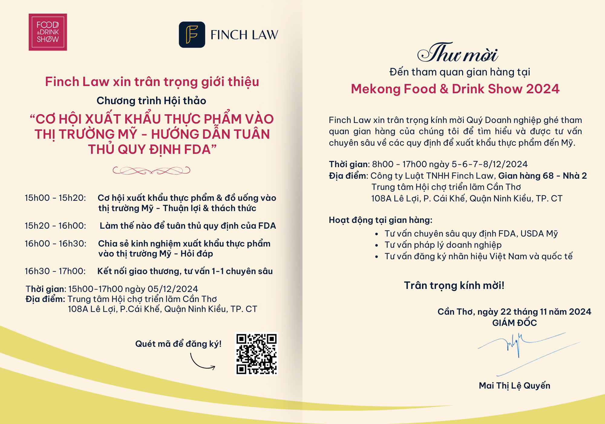 Thư Mời - Sơ Lược Về Hội Thảo