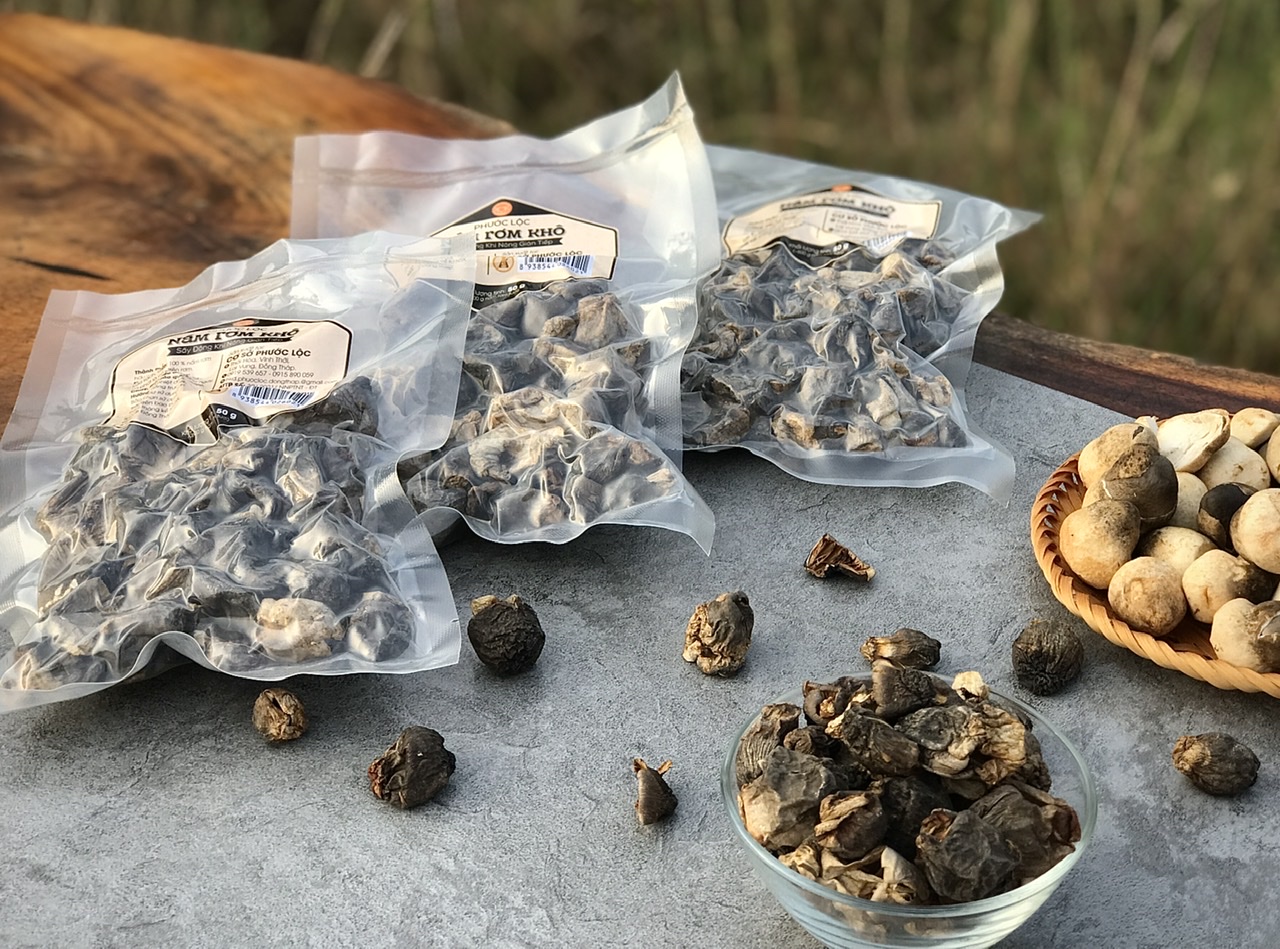 Cách bảo quản nấm rơm khô