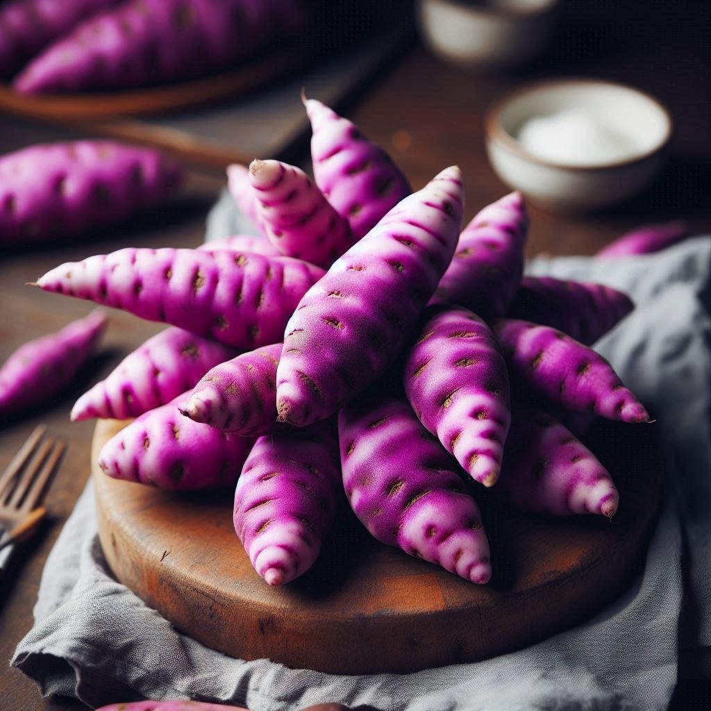 Khoai lang tím mọc mầm có sử dụng được không?