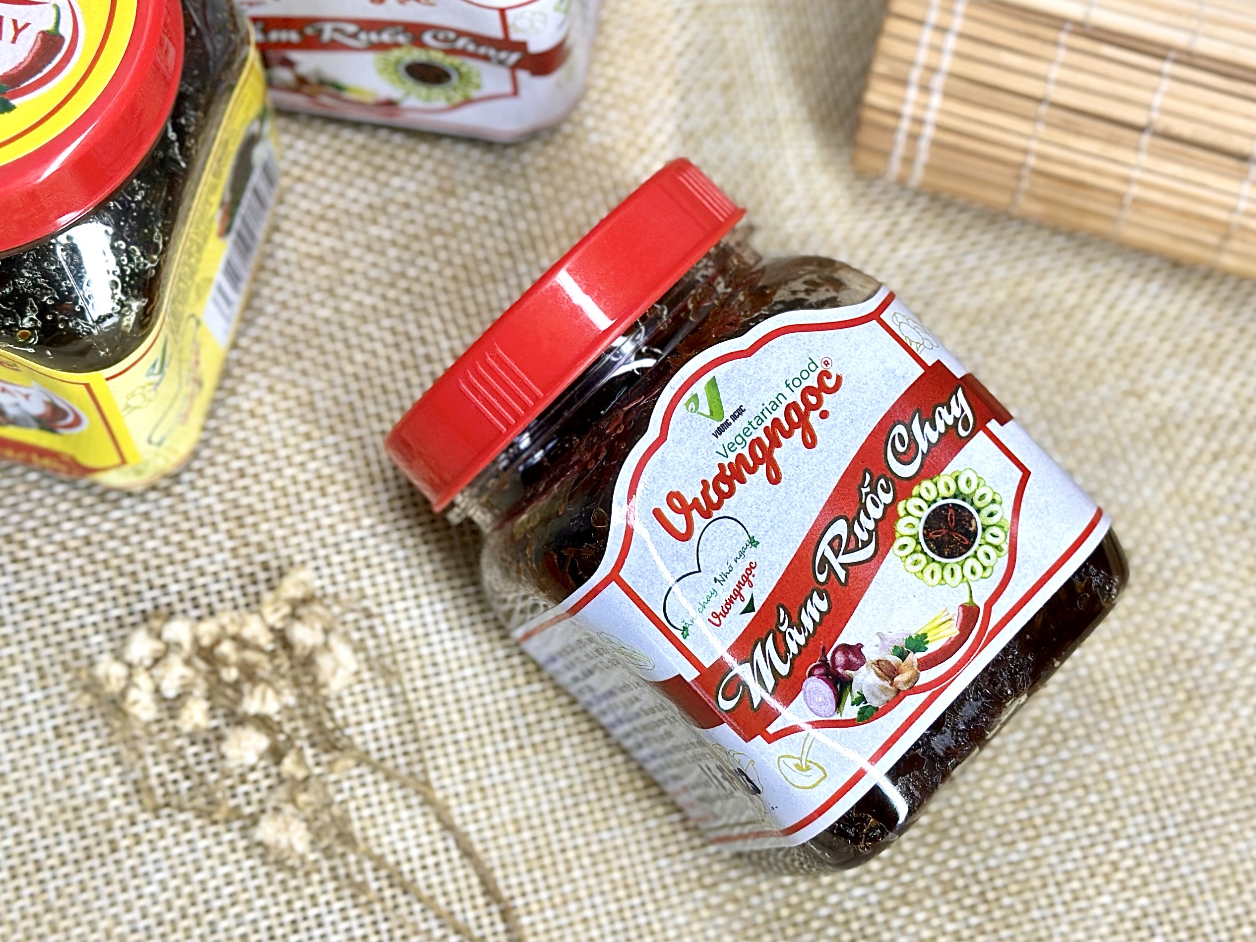 Mắm ruốc chay chấm rau củ luộc