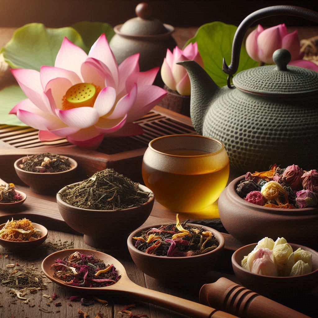 Trà sen ướp thủ công truyền thống