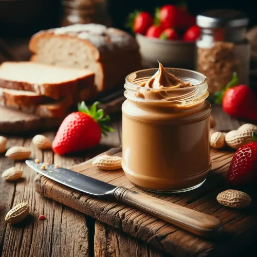 Bữa sáng với yến mạch, bơ đậu phộng và chuối