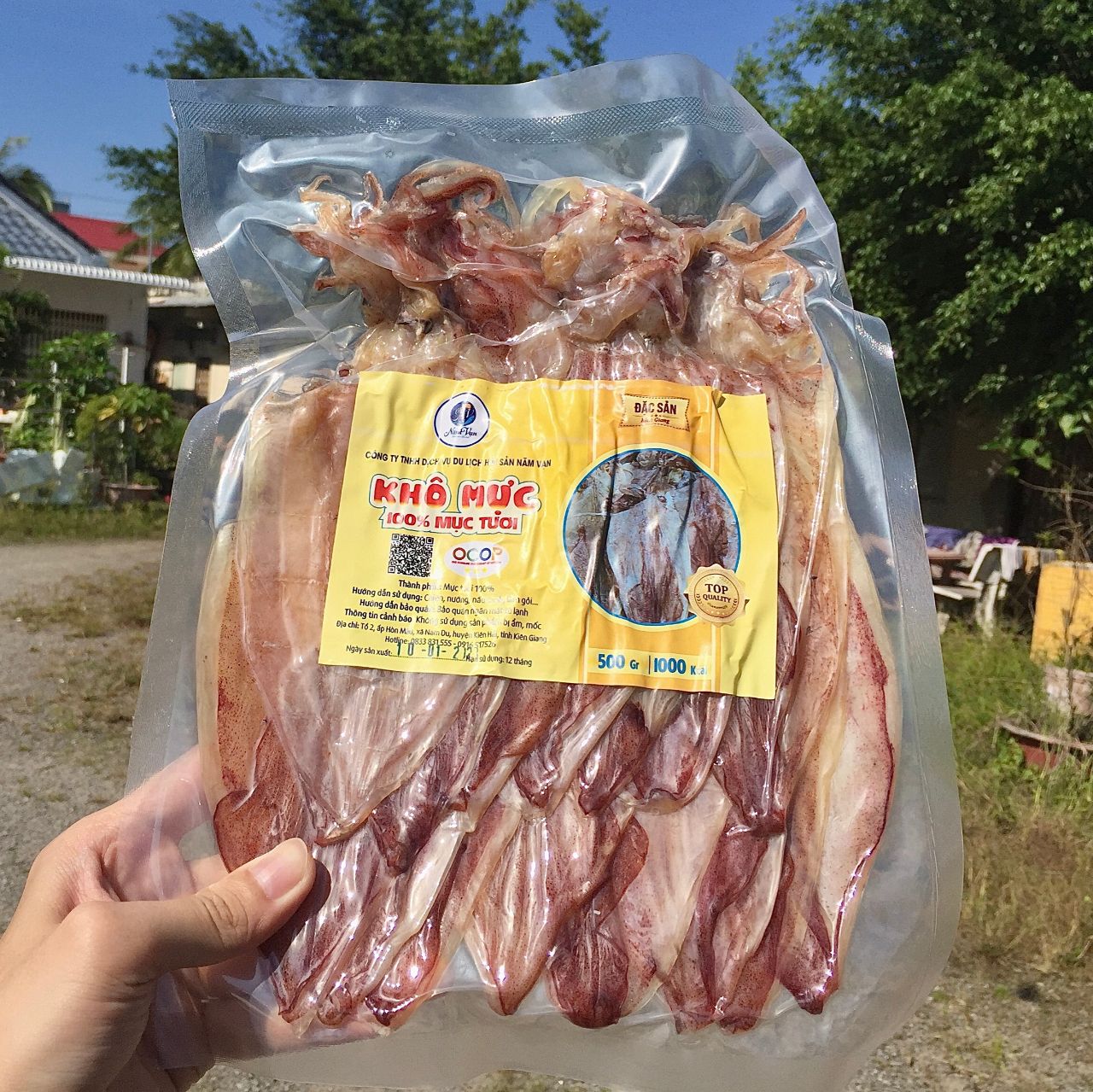 Dinh dưỡng trong 100g mực khô
