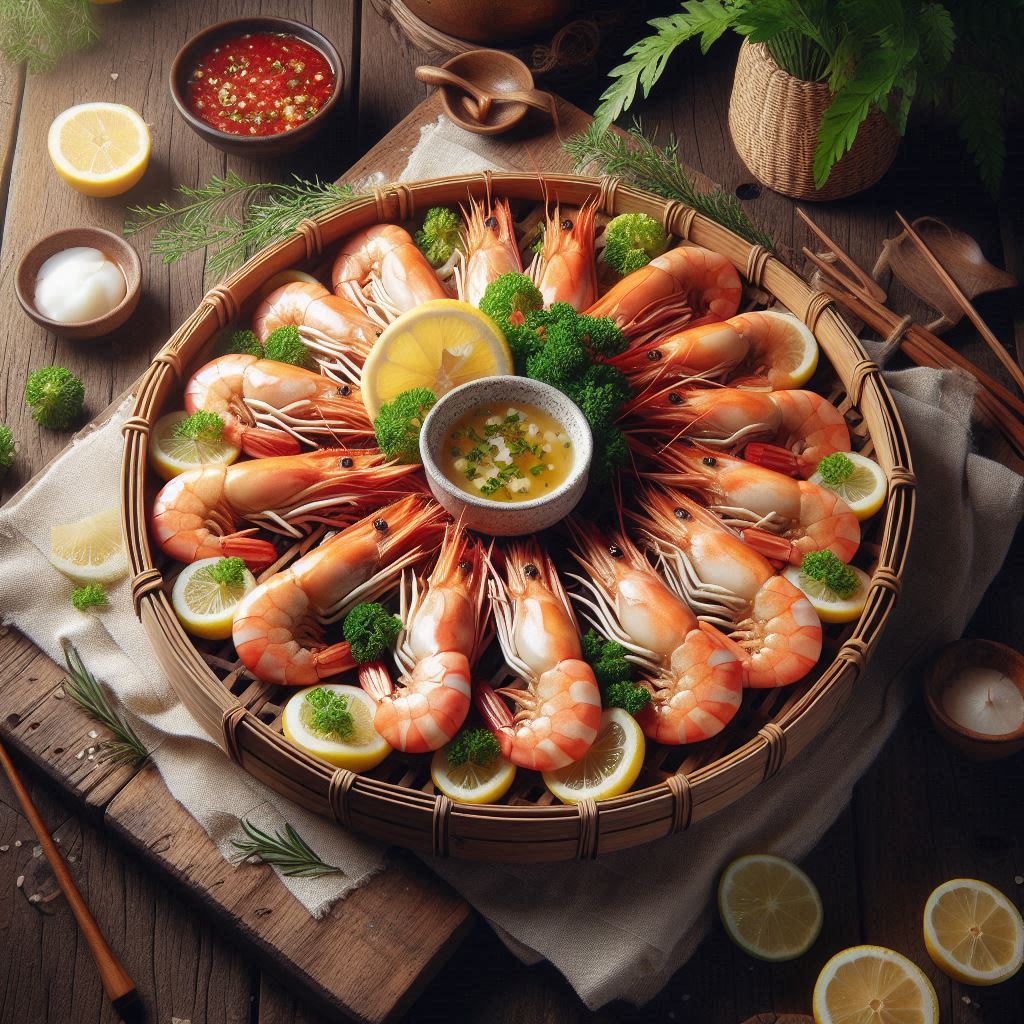 100g tôm hấp bao nhiêu calo?