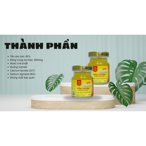 Yến chưng đông trùng hạ thảo đường ăn kiêng