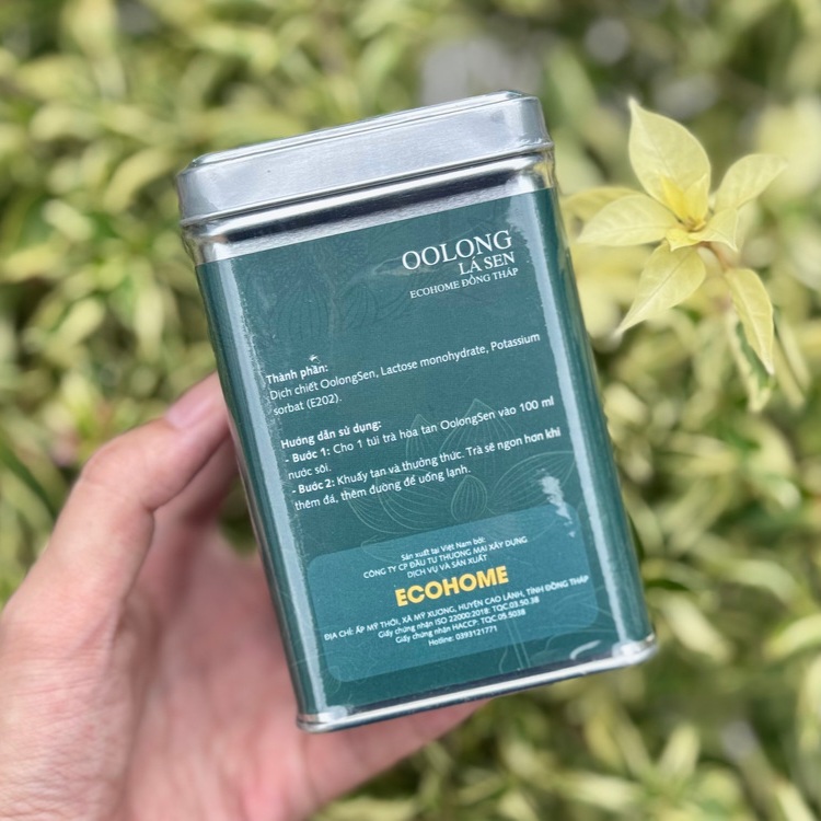 Trà hòa tan oolong sen làm từ gì?