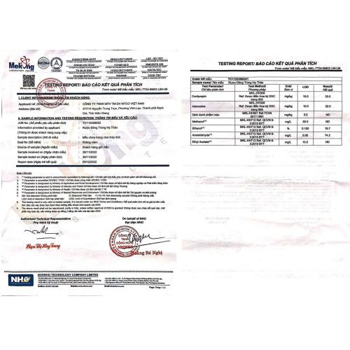 Giấy tờ kiểm định đầy đủ