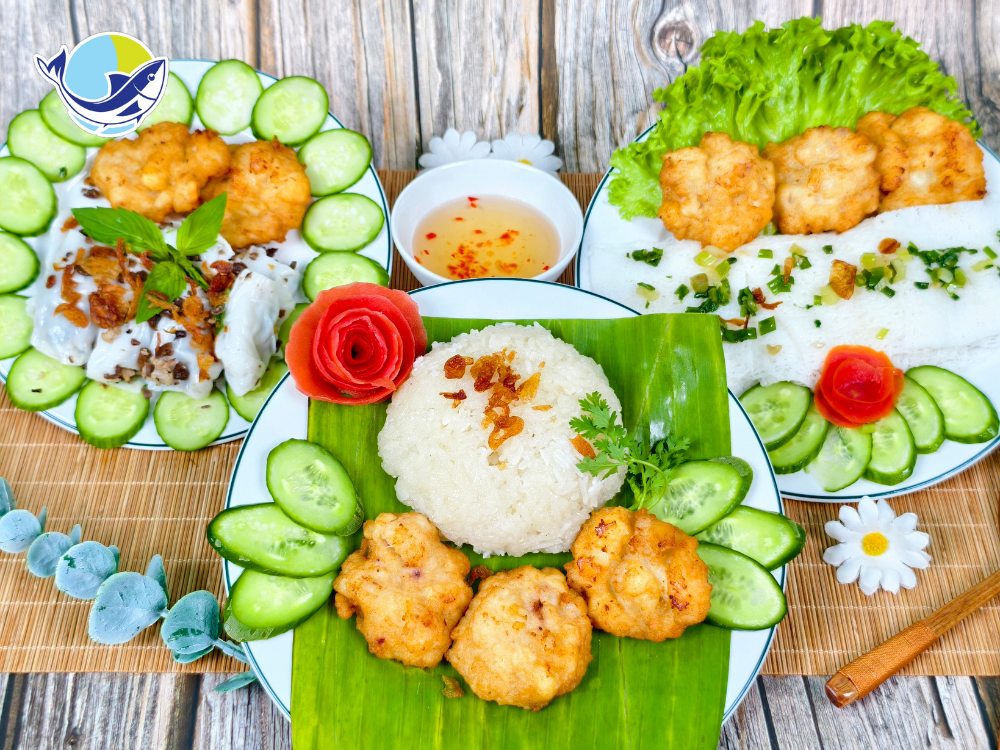 Chả mực chiên vàng giòn