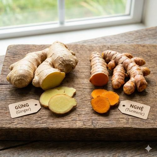 Nghệ Và Gừng Là Gì? So Sánh Tác Dụng & Khả Năng Chống Oxy Hóa