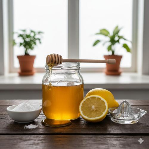 Mặt nạ trị mụn với mật ong, baking soda và chanh