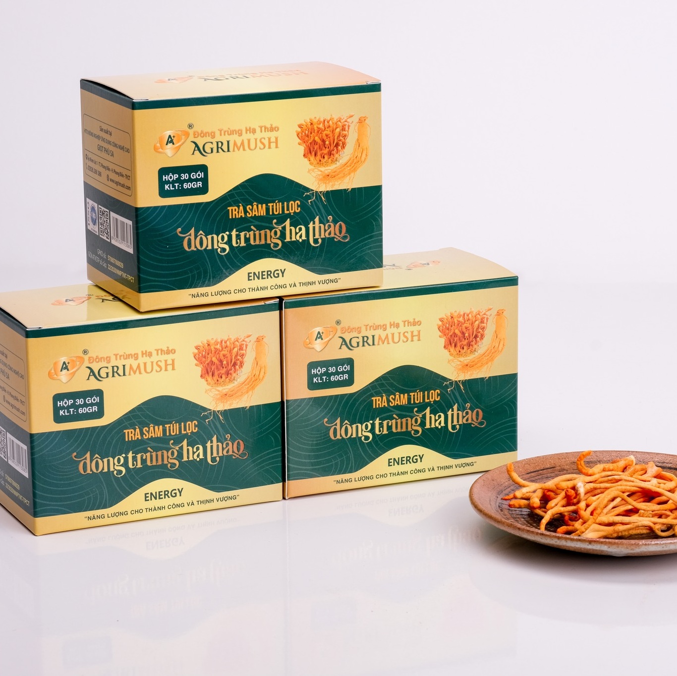 Giá trà sâm túi lọc đông trùng hạ thảo