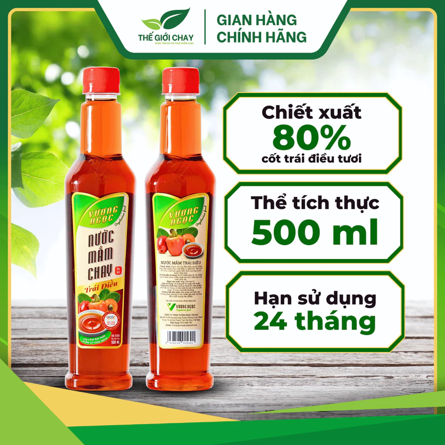 Nước mắm chay trái điều là từ gì?