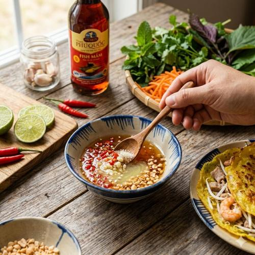 1. Nước mắm chấm bánh xèo