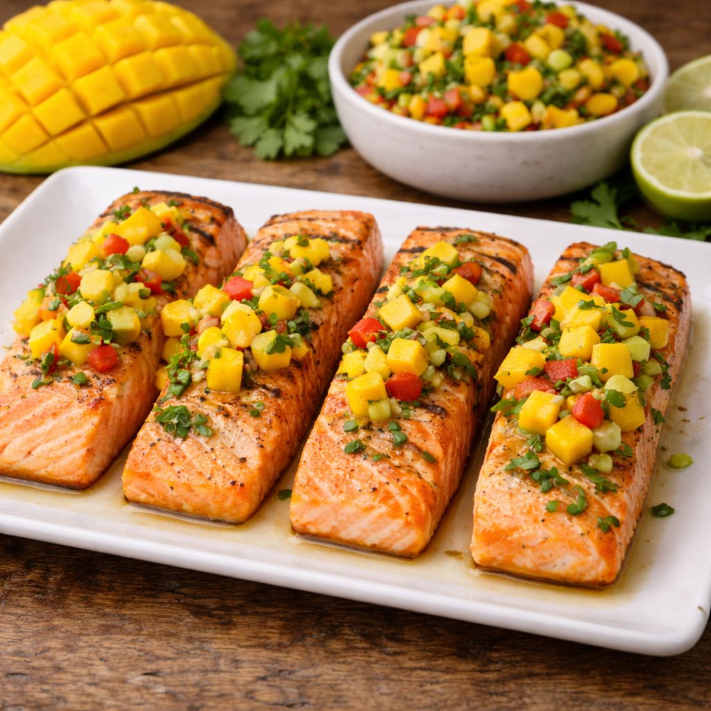 1. Cá hồi sốt xoài có giúp giảm cân không?