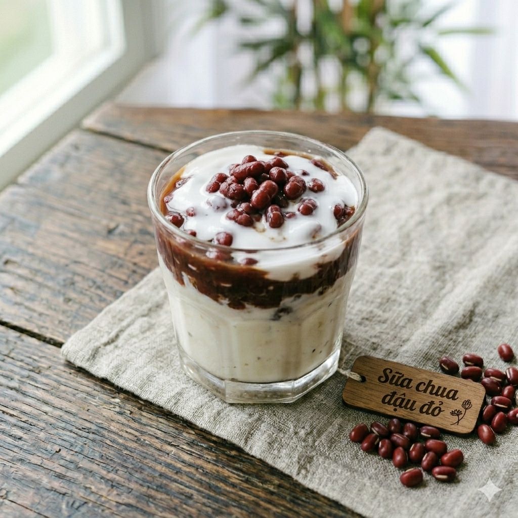 3. Sữa chua đậu đỏ