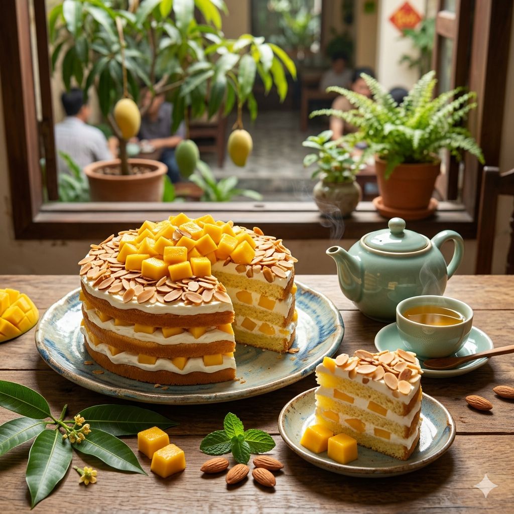 Bánh Kem Xoài Hạnh Nhân Có Tốt Không? Lợi Ích & Công Thức Dễ Làm Tại Nhà