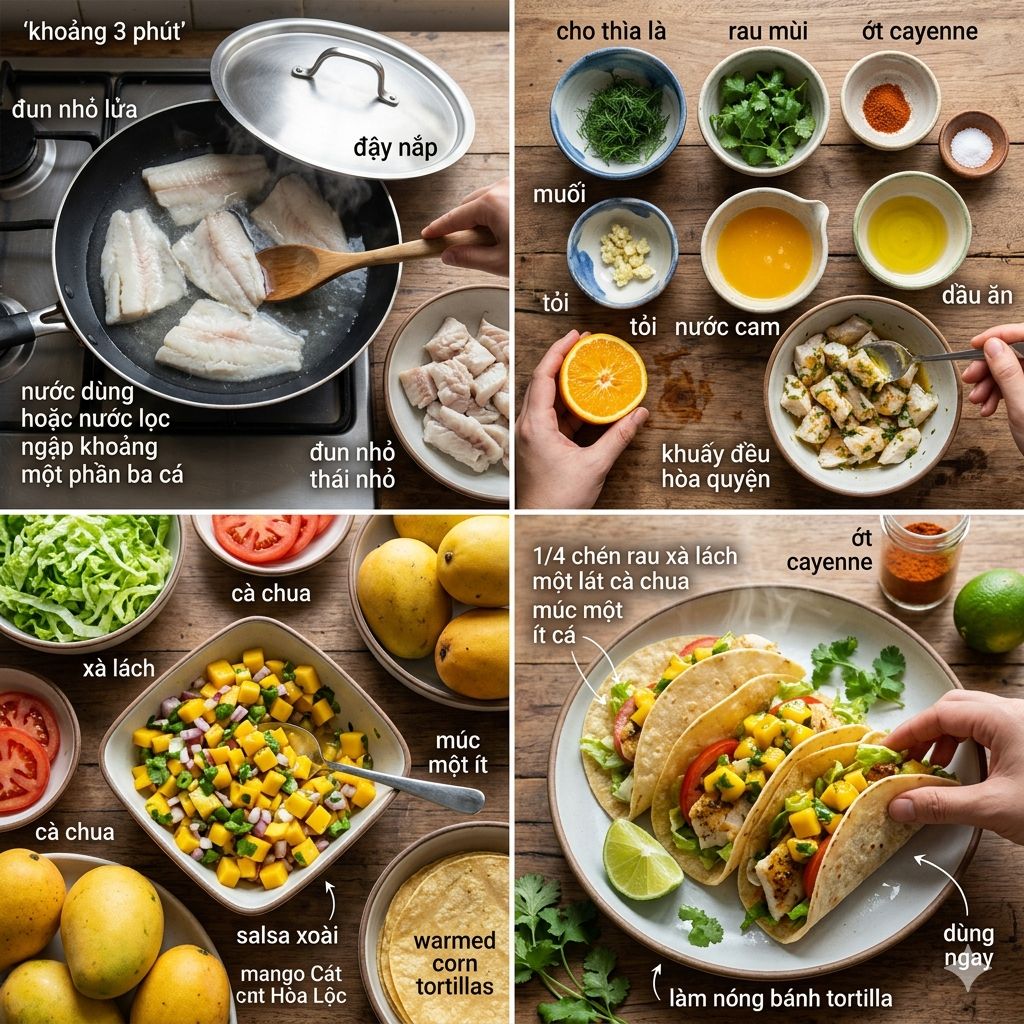 Taco cá hồng sốt xoài là gì?