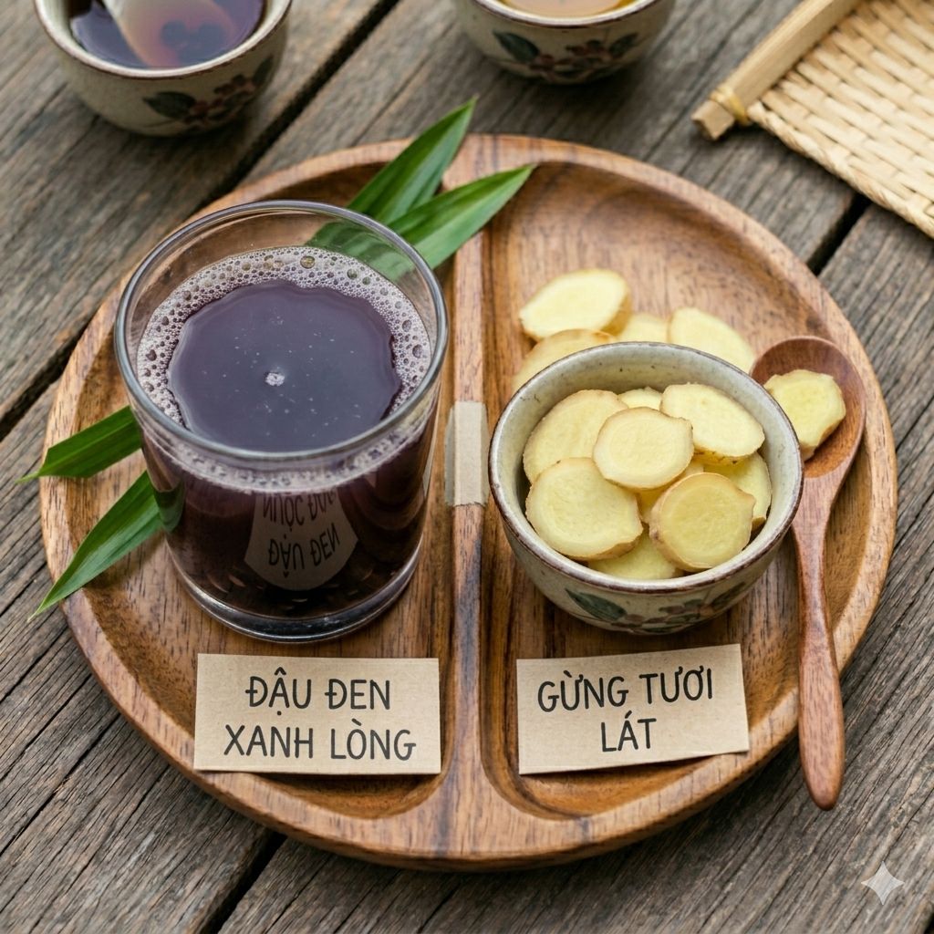 1. Kết hợp với gừng tươi