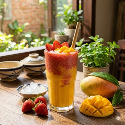 1. Uống sinh tố xoài dâu tây mỗi ngày có tốt không?