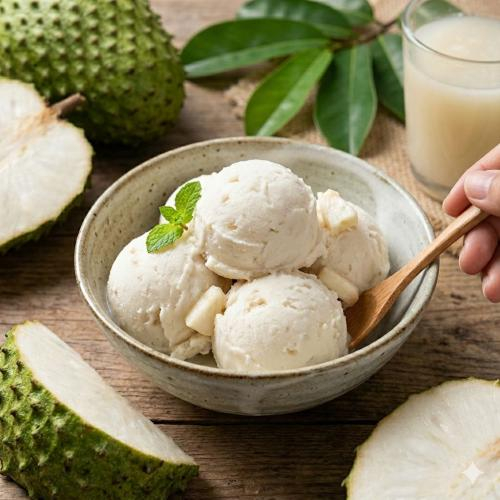 Cách Làm Kem Quả Mãng Cầu Xiêm Mát Lạnh Ngày Hè