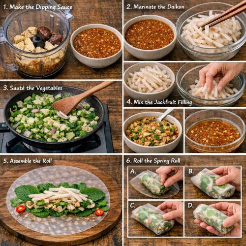 1. Nguyên liệu làm nem cuốn mít