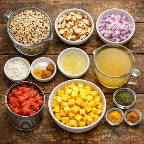 Công Thức Quinoa Với Cà Chua, Xoài Và Hạnh Nhân Giảm Cân