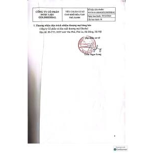 TCCS 01:2024/GOLDHERBAL