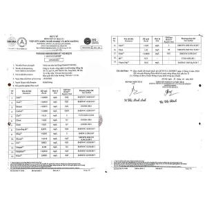 3. Phiếu kết quả test kiểm định nước qua máy ion kiềm
