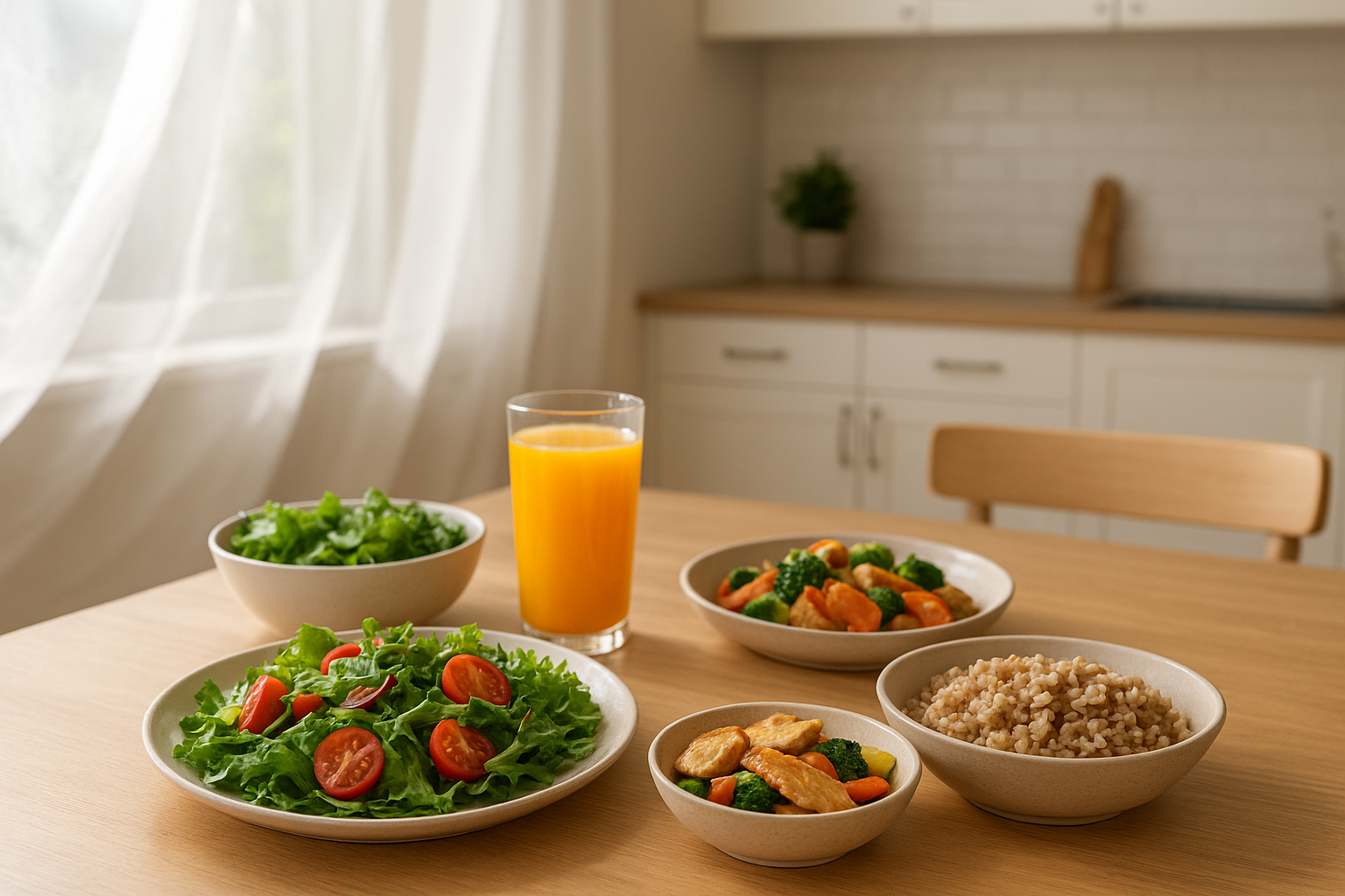 Kết hợp lá đinh lăng với chế độ ăn uống lành mạnh