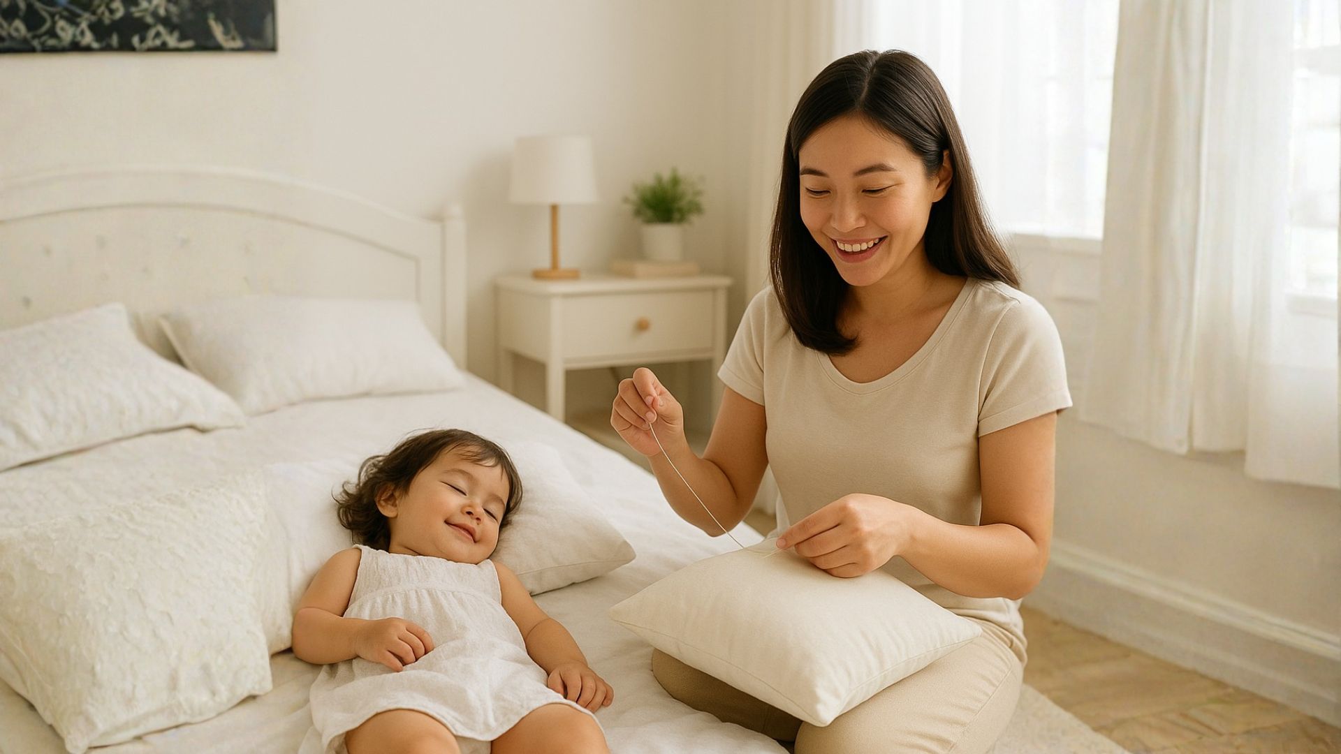 Hướng dẫn chi tiết cách làm gối đinh lăng cho bé tại nhà