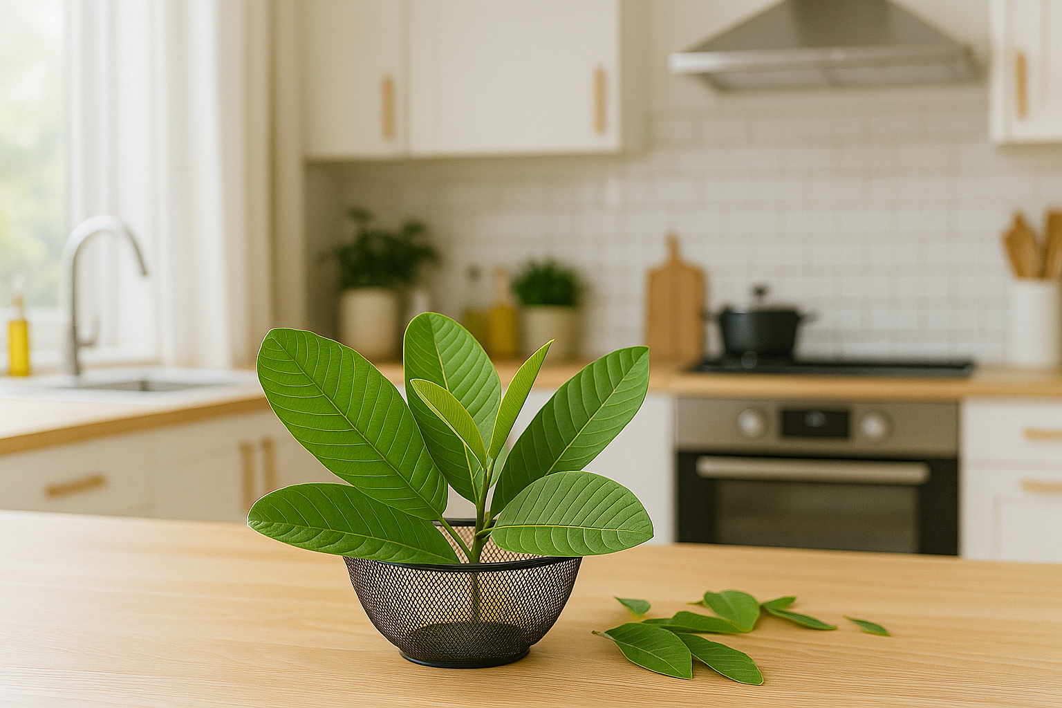 6. Lá ổi – Làm lành da, chống viêm tự nhiên