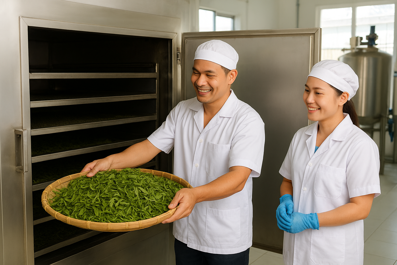 3. Sấy khô bằng công nghệ vi sóng chân không