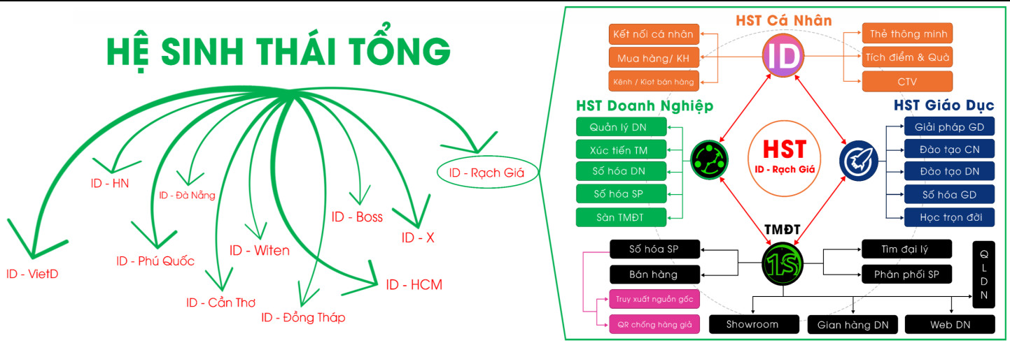 Mô hình sơ đồ hệ sinh thái tổng thể
