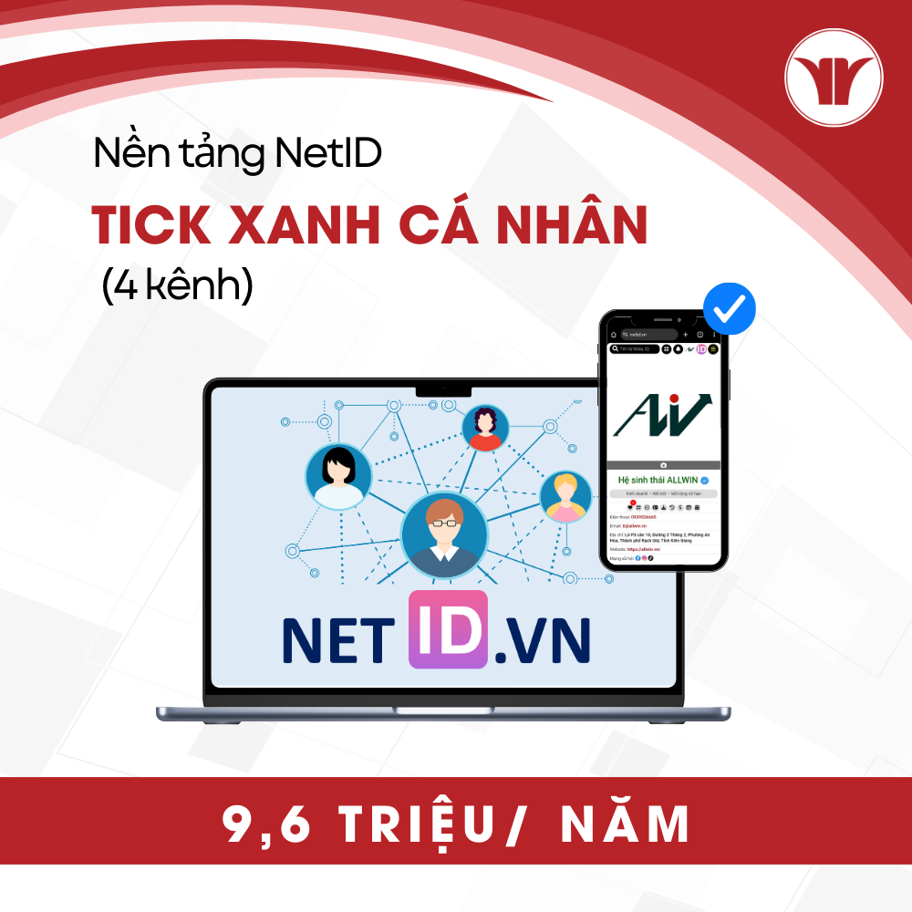 Tài Khoản NetID Tick Xanh Cá Nhân (4 Kênh)