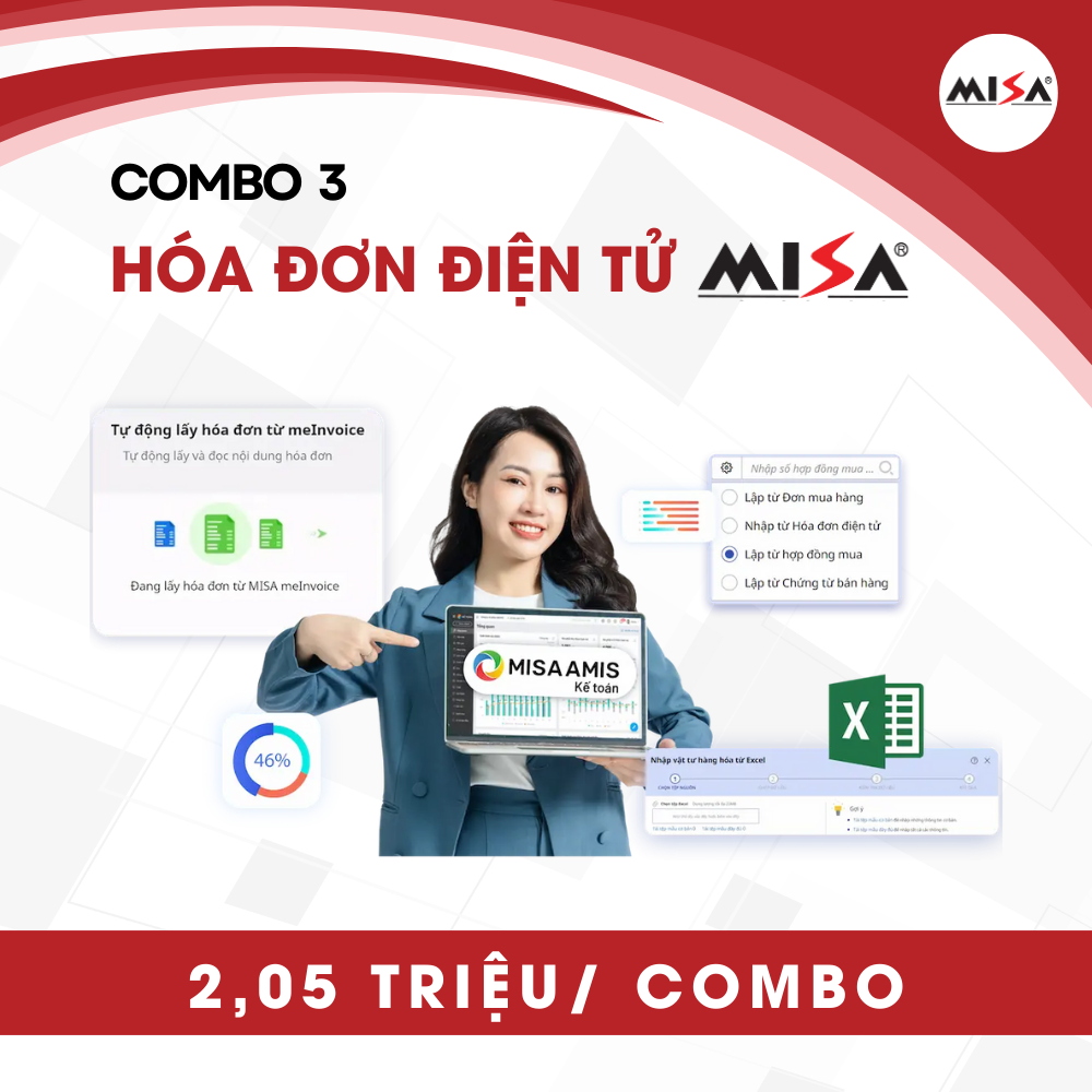 Combo 3: Giải Pháp Hóa Đơn Điện Tử MISA