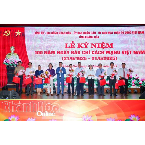 Lễ kỷ niệm 100 năm Ngày Báo chí Cách mạng Việt Nam tỉnh Khánh Hoà