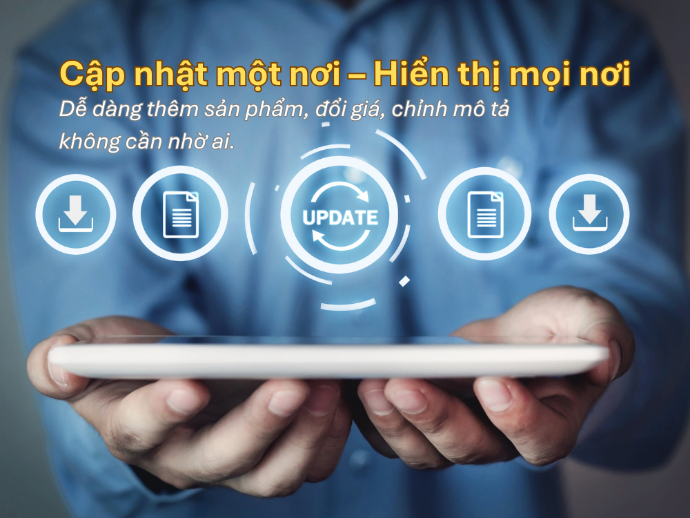 3. Linh hoạt và đồng bộ - không cần làm lại từ đầu mỗi lần thay đổi