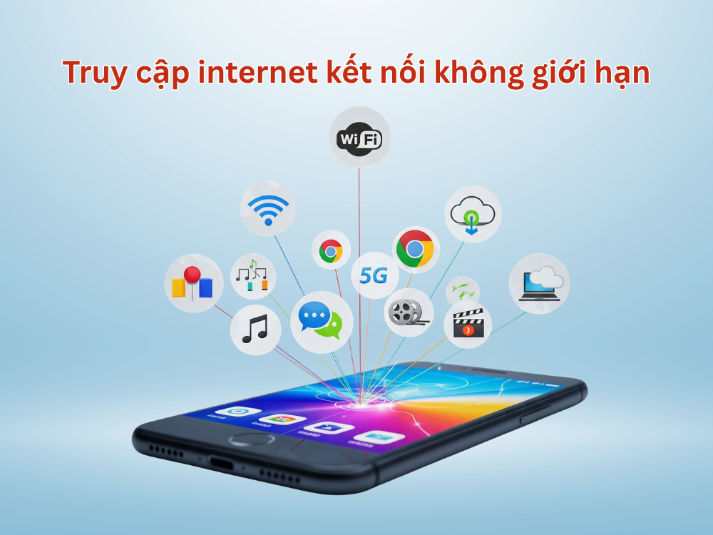 2. Truy cập internet kết nối không giới hạn