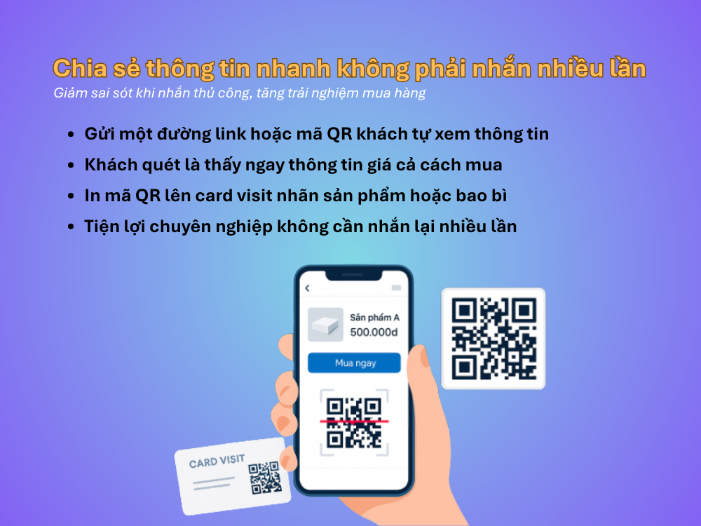 2. Chia sẻ thông tin nhanh, không phải nhắn nhiều lần