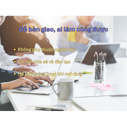 4. Dễ bàn giao AI làm cũng được
