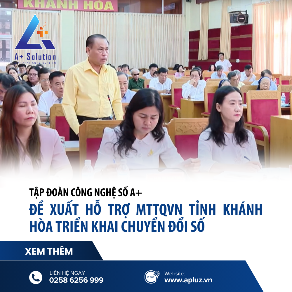 Ông Hồ Minh Châu – Chủ Tịch Tập Đoàn Công Nghệ Số A+ Phát Biểu Tại Hội Nghị Về Việc Phối Hợp Cùng Mặt Trận Tổ Quốc Việt Nam Tỉnh Khánh Hòa Triển Khai Chuyển Đổi Số