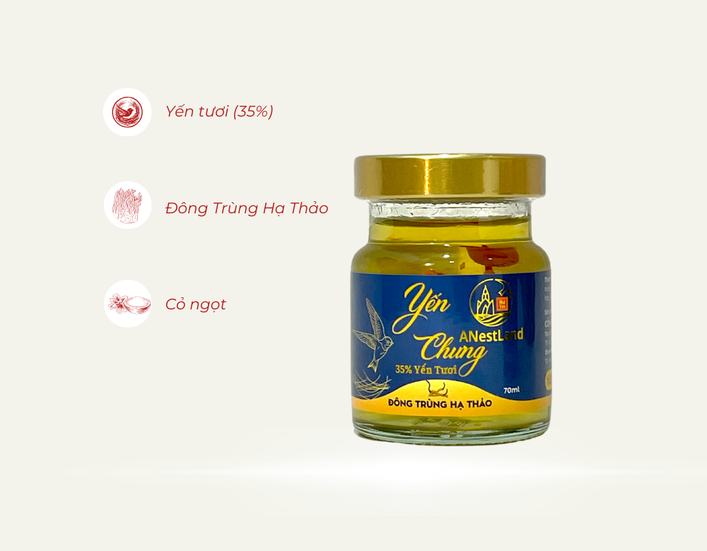 Cách chưng yến đông trùng hạ thảo đúng chuẩn