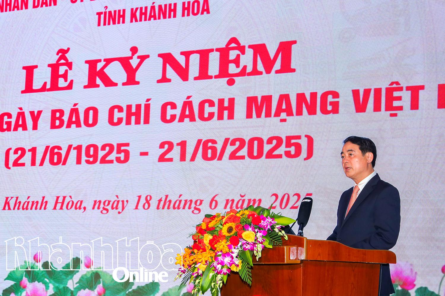 Tỉnh Khánh Hòa tổ chức trọng thể lễ kỷ niệm 100 năm Ngày Báo chí cách mạng Việt Nam