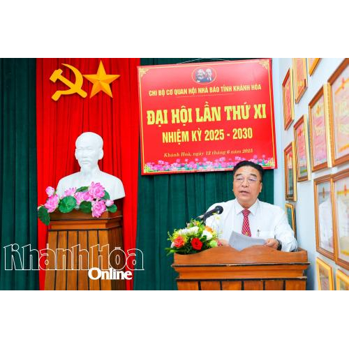 Đại hội Chi bộ cơ quan Hội Nhà báo tỉnh Khánh Hòa lần thứ XI