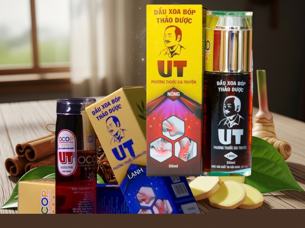 Dầu Xoa Bóp Thảo Dược UT – Tinh Hoa Từ Lá Trầu Không