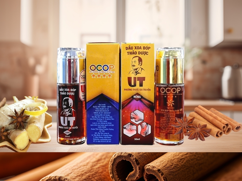 Dầu xoa bóp thảo dược UT – Giải pháp giảm đau từ thảo mộc thiên nhiên