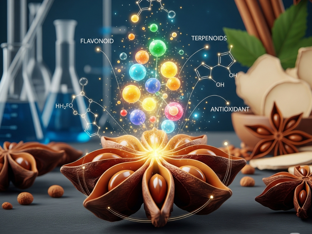 Thành phần hóa học đặc biệt của hoa hồi