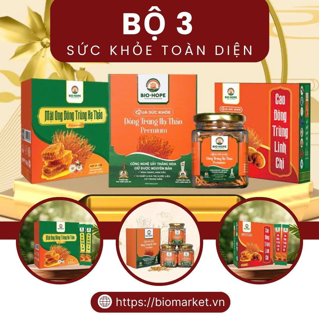 Bộ 3 Sản Phẩm Sức Khoẻ Toàn Diện Bio Hope