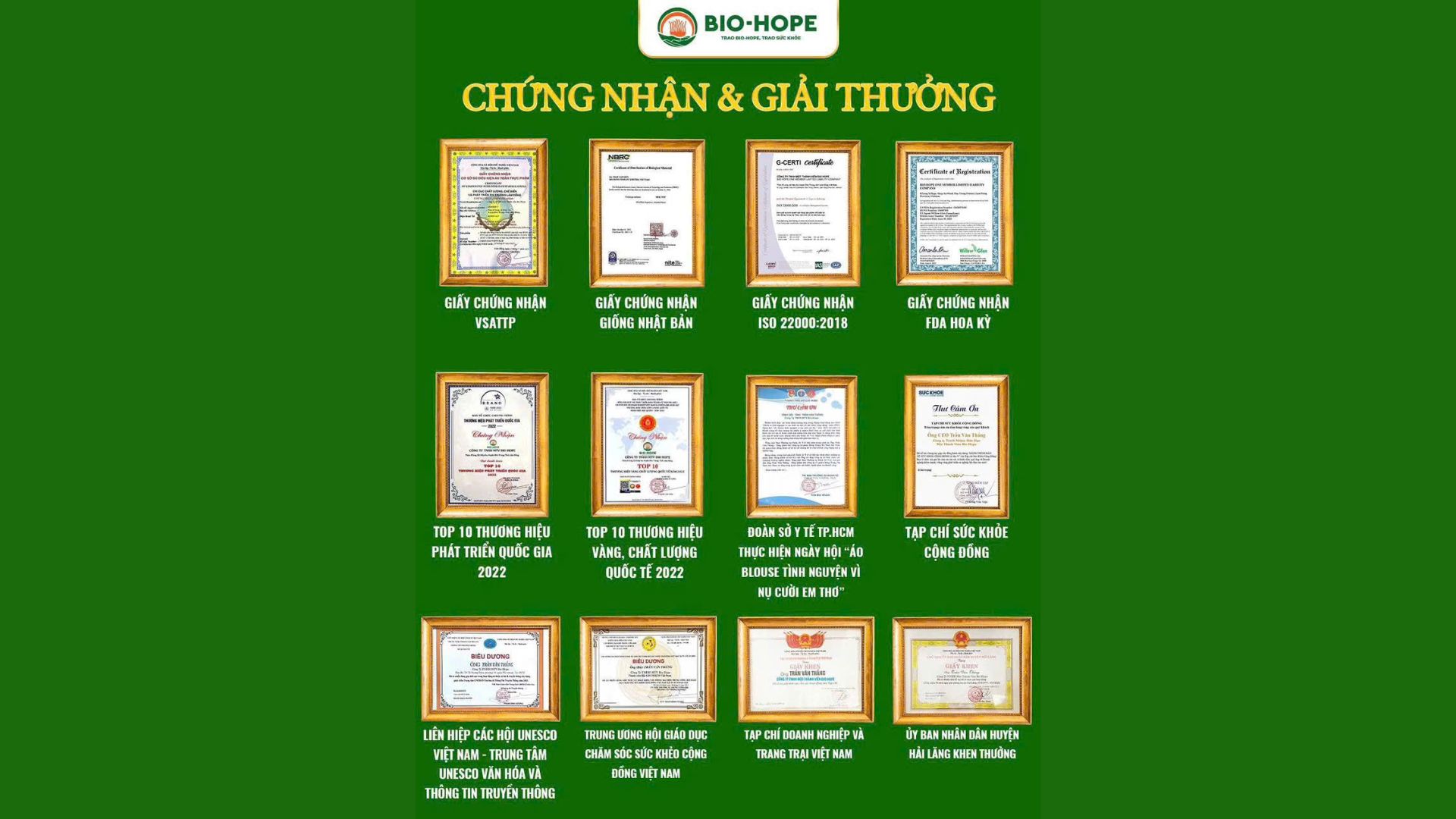 4. Giải pháp từ Bio Hope – Đảm bảo chất lượng từ gốc