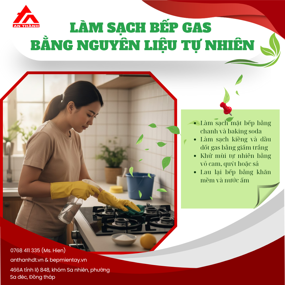 Làm Sạch Bếp Gas Chỉ Trong 10 Phút - Bí Quyết Nhỏ Giữ Bếp Luôn Sạch Bóng Bằng Nguyên Liệu Tự Nhiên